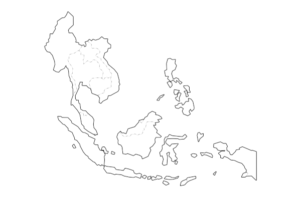 ASEAN member country map